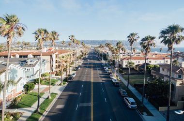 aerial photography of street