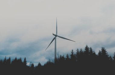 white windmill during cloudy sky