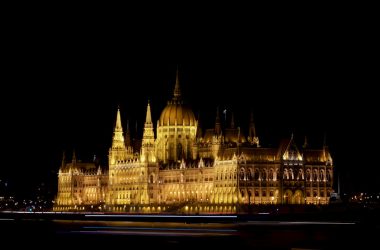 Hungarian Parliament Building at Budapest Hungary