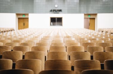 empty chairs in theater