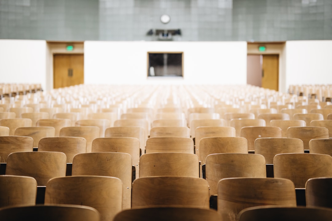 empty chairs in theater