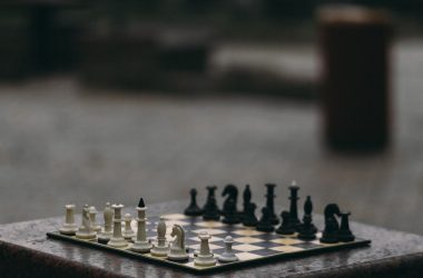chess pieces on chess board
