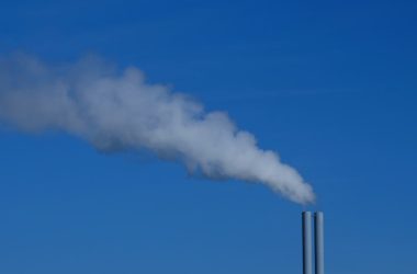 factory chimney emitting smoke