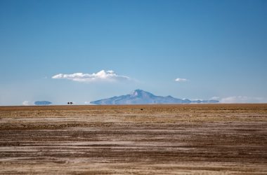 mountain across brown desert