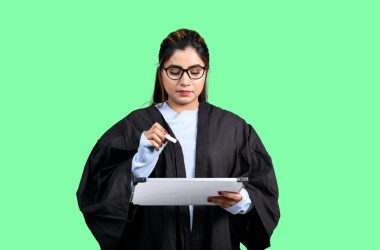 a man holding a piece of paper