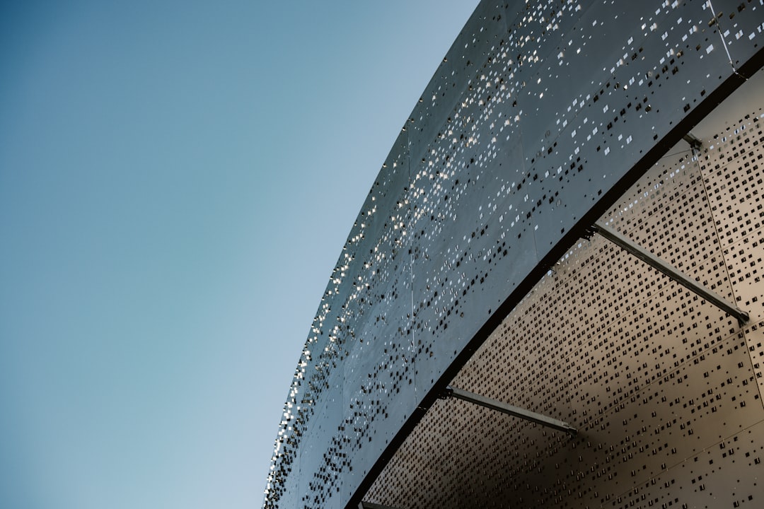 a close up of the side of a building