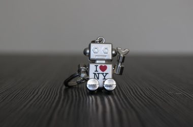 silver and black robot toy