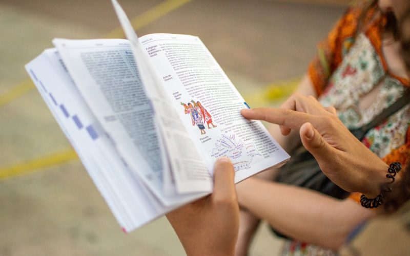 reading book