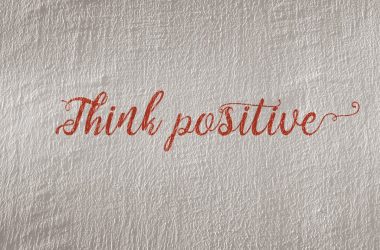 Think Positive text illustration