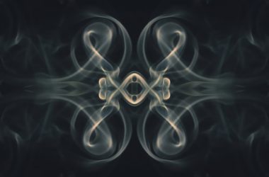 a picture of smoke with a black background