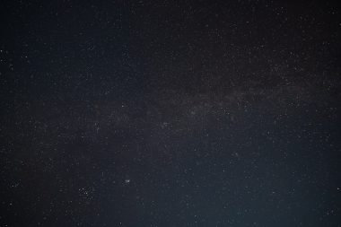 the night sky is filled with stars