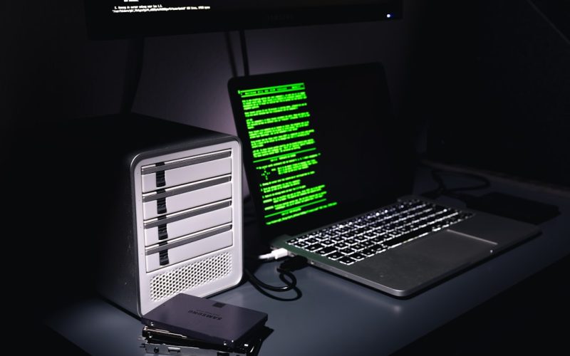 a laptop and a computer