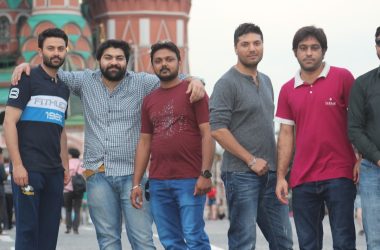 A group of men standing next to each other