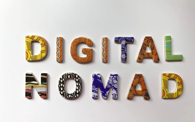 assorted-color digital nomad letter decor